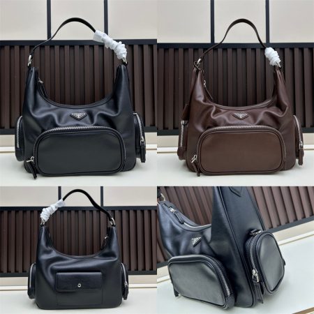 Top quality leather shoulder bag size:32*27*12cm PRA #30824