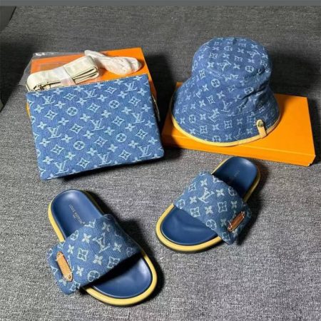High quality slipper & shoulder bag & hat free shipping LOV #30903