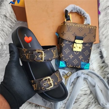 High qulaity slipper & phone bag set free shipping LOV #30913