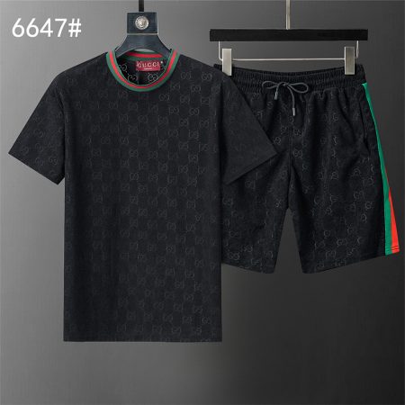 High quality short-sleeved suit for men size:M-3XL #30957 - Image 5