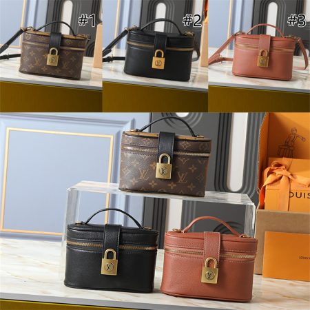 Top quality leather makeup bag size:19*12*5.5cm LOV #30980