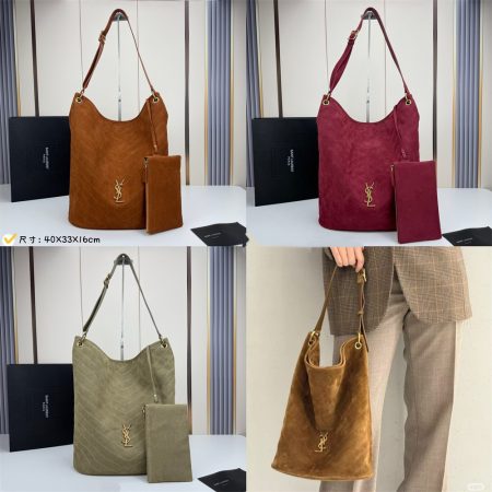 Top quality suede shoulder bag size:40*33*16cm LSY #31028