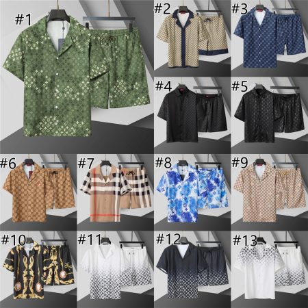 High quality short-sleeved suit for men size:M-3XL #31031