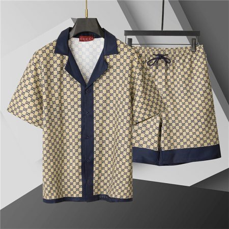 High quality short-sleeved suit for men size:M-3XL #31031 - Image 2