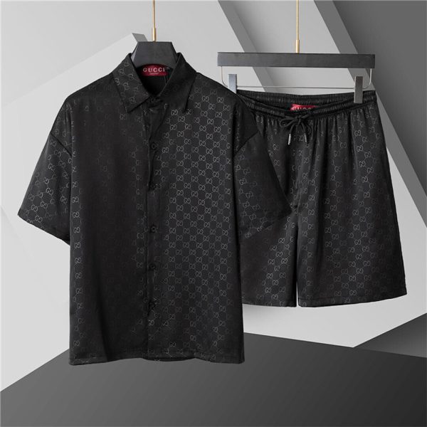 High quality short-sleeved suit for men size:M-3XL #31031