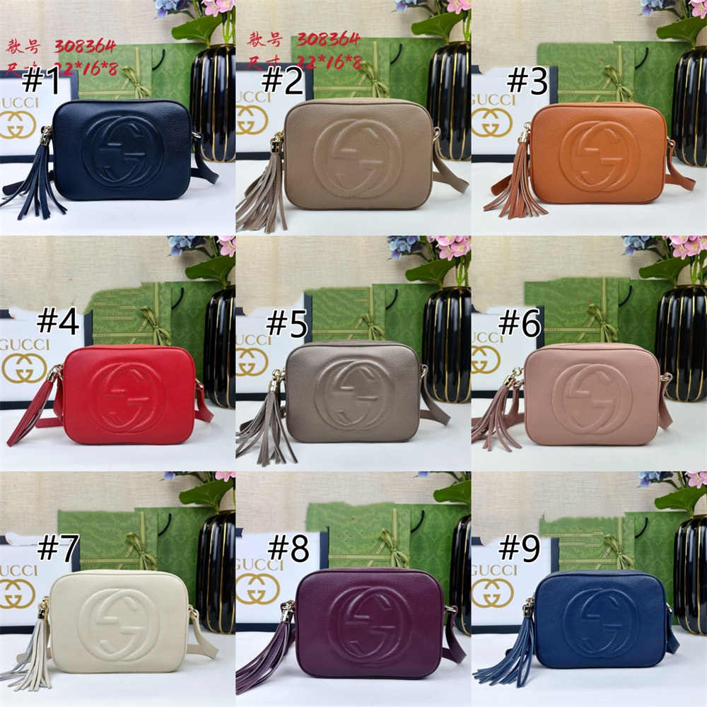 Top quality leather camera bag size:22*16*8cm GUI #31039 - Image 1