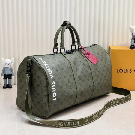 Top quality leather duffel Luggage bag size:50*29cm LOV #31047 - Image 3