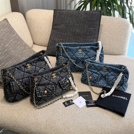 High quality denim shoulder bag size:28cm/40cm CHL #31066