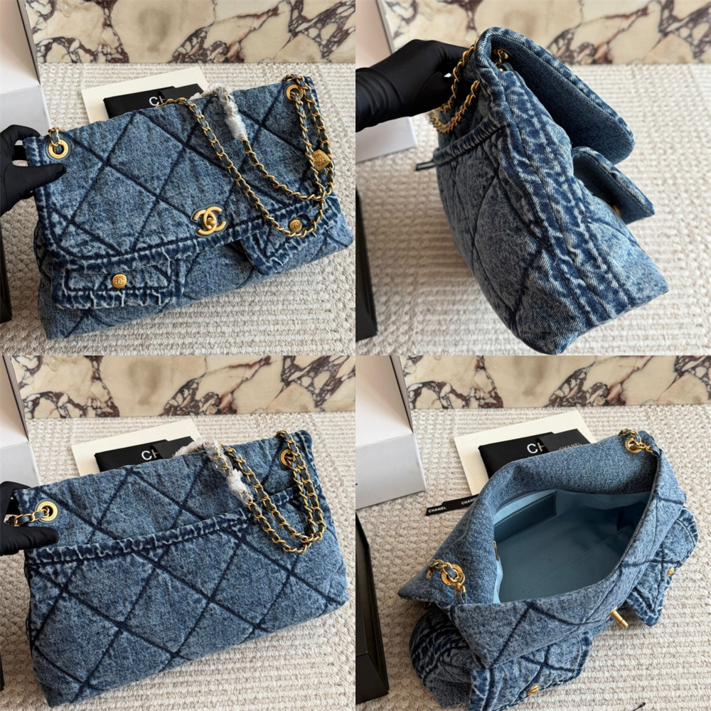 High quality denim shoulder bag size:28cm/40cm CHL #31066 - Image 4