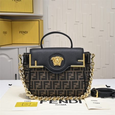 Top quality leather handbag size:25*22*15cm FEI #31067