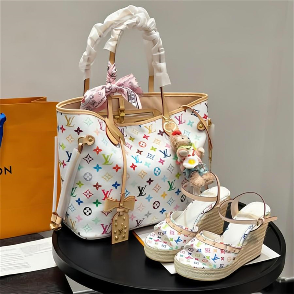 High quality sandals & Tote bag free shipping LOV #31074 - Image 1