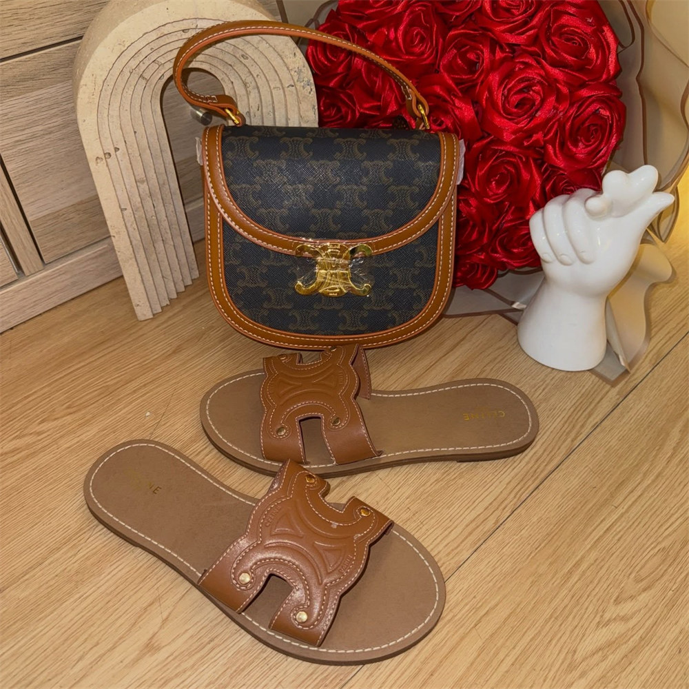 High quality slippers & shoulder bag free shipping CEL #31134 - Image 1