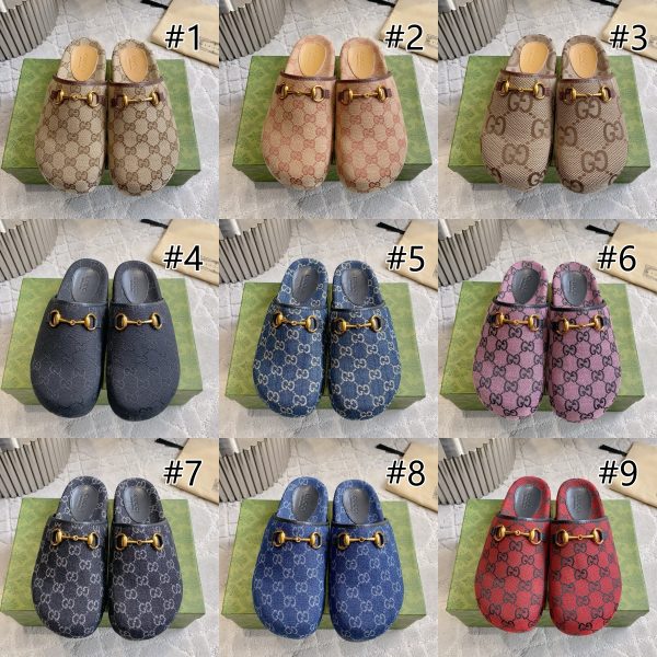 High quality couple slipper size:5-13 with box GUI #31172