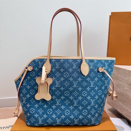 High quality denim neverful Tote bag size:31*28cm LOV #31204