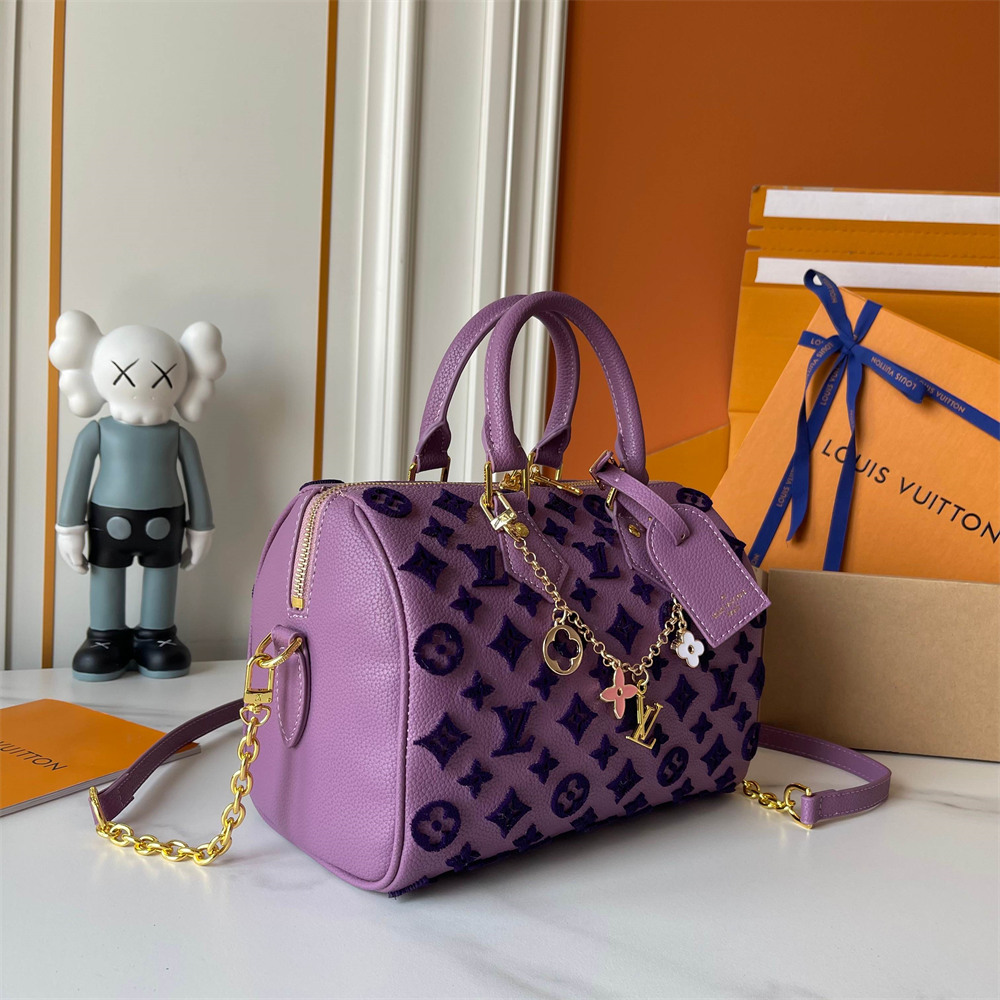 Top quality leather handbag speedy size:25*15*15cm LOV #31208 - Image 4