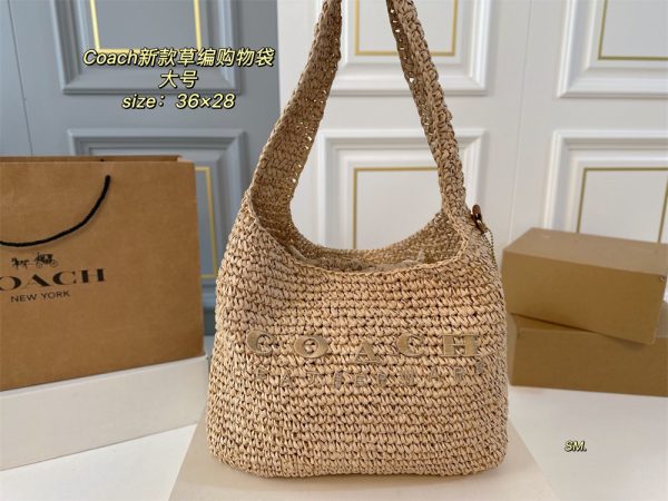 High quality straw weaving shoulder bag size:27cm/36cm COH #31209