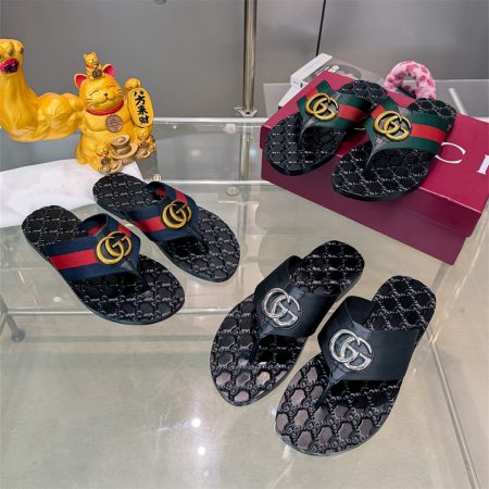 High quality couple slipper size:5-12 with box GUI #31216