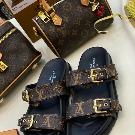 High fashion slippers & shoulder bag free shipping LOV #31226