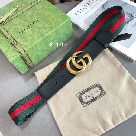 High quality leather belt with box GUI #31236 - Image 4