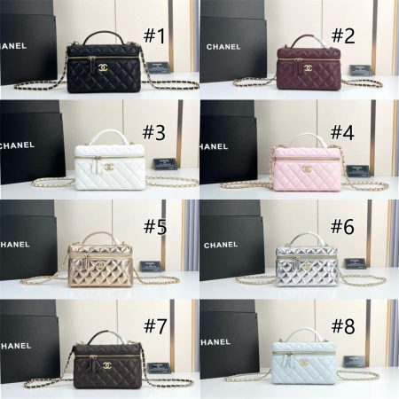Top quality leather makeup bag size:20*13*5cm CHL #31286