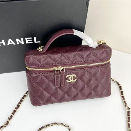 Top quality leather makeup bag size:20*13*5cm CHL #31286 - Image 3