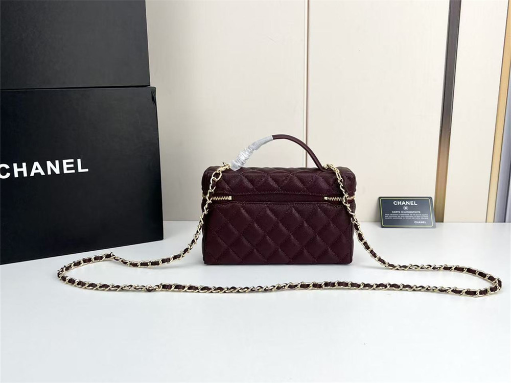 Top quality leather makeup bag size:20*13*5cm CHL #31286 - Image 4