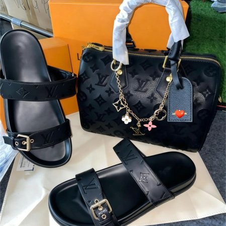 High quality slipper & handbag set free shipping LOV #31298