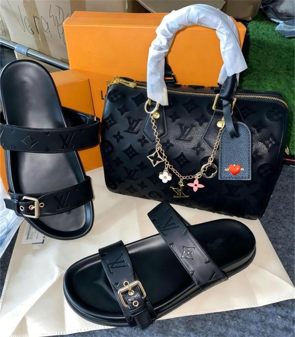 High quality slipper & handbag set free shipping LOV #31298