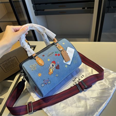 High quality denim handbag size:25*16cm COH #31338