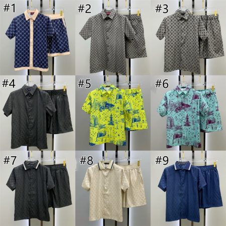 High quality short-sleeved suit for men size:M-3XL #31347