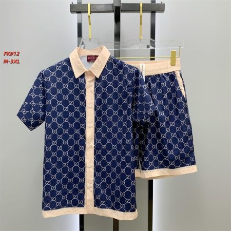 High quality short-sleeved suit for men size:M-3XL #31347 - Image 2