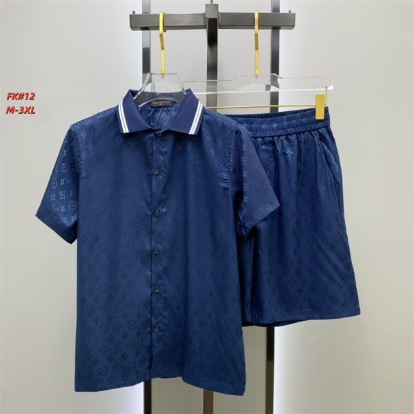 High quality short-sleeved suit for men size:M-3XL #31347 - Image 4