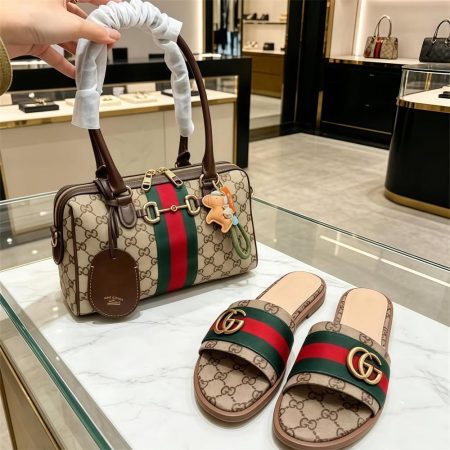 High quality slipper & handbag set free shipping GUI #31349