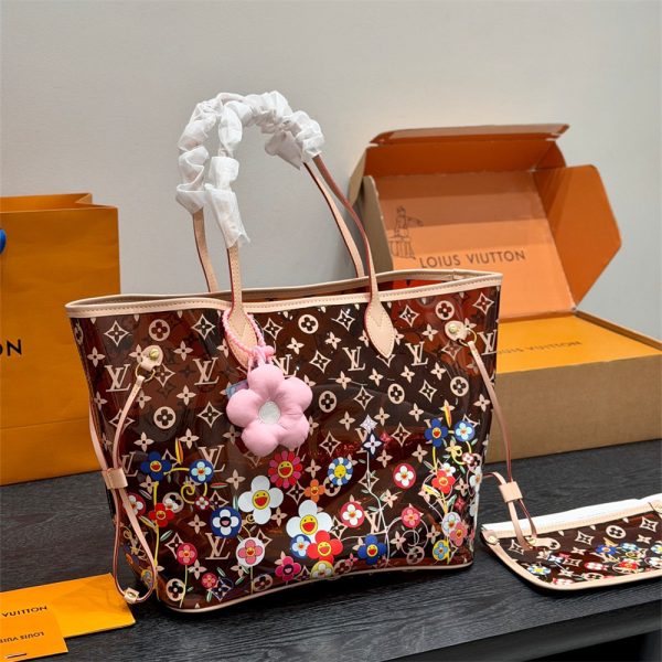 High quality neverful jelly Tote bag size:31*29cm LOV #31393
