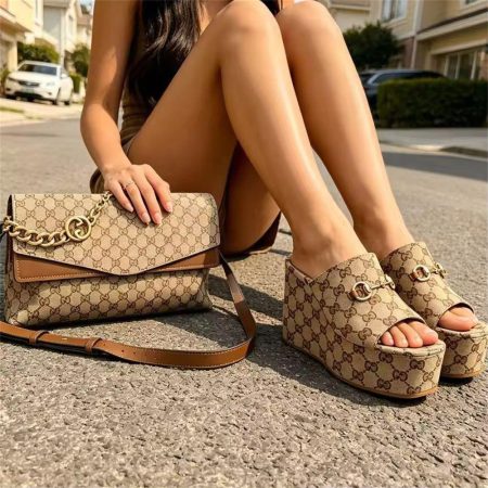 High quality slippers & shoulder bag free shipping GUI #31409