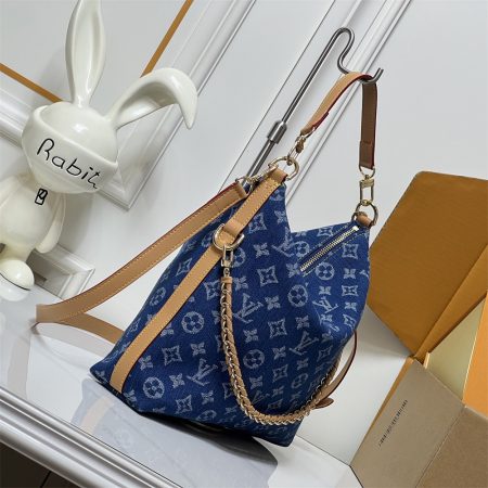High quality denim shoulder bag size:30*26*10cm LOV #31430 - Image 2