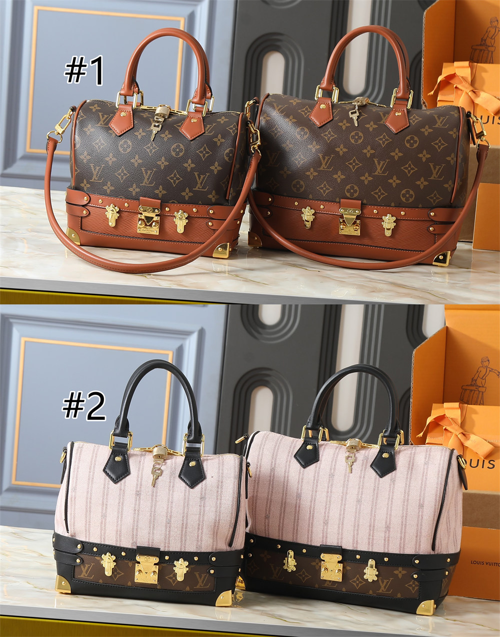 Top quality leather handbag size24cm/30cm LOV #31442 - Image 1