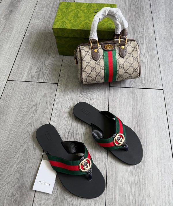 High quality slipper & handbag set free shipping GUI #31456