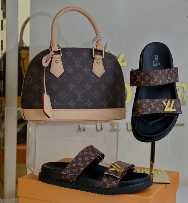 High quality slipper & handbag set free shipping LOV #31457
