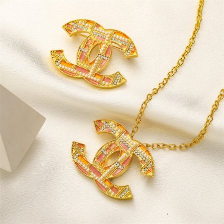 Wholesale Fashion Necklace and Brooch Set CHL #A1471