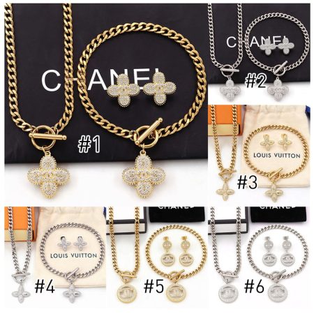 Wholesale Fashion High Quality Necklace and Bracelet and Earring Set LOV #A0458