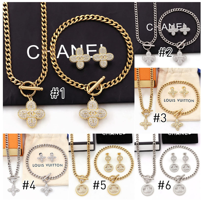 Wholesale Fashion High Quality Necklace and Bracelet and Earring Set LOV #A0458