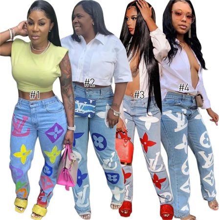 Wholesale  jean pants for Women size:S-2XL LOV #8618