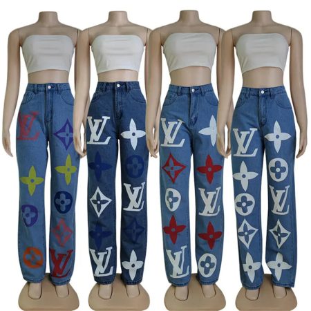 Wholesale  jean pants for Women size:S-2XL LOV #8618 - Image 2