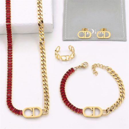 Wholesale Fashion Necklace and Bracelet and Earring and Ring Set  DIR  #A5510