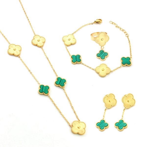 Wholesale Earring & Necklace & Ring & Bracelet set VAC #A0367