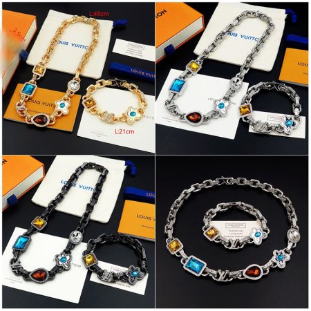 Wholesale Necklace and Bracelet and Earring Set TIY XT #A5793