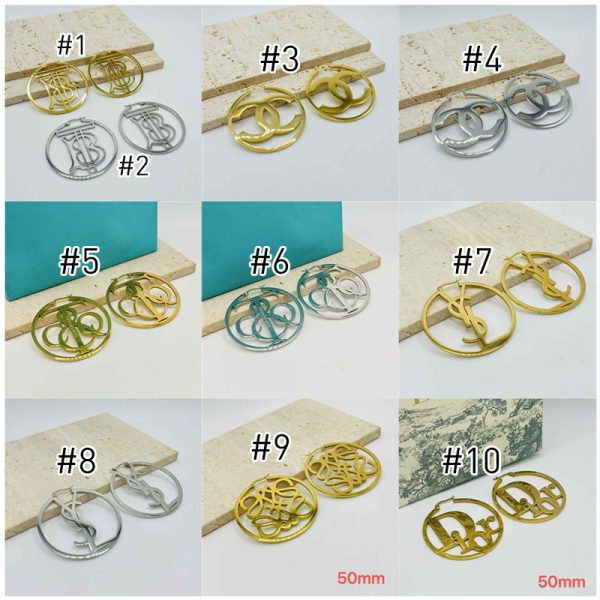 Wholesale Fashion Big Earrings 50mm XT #A4371