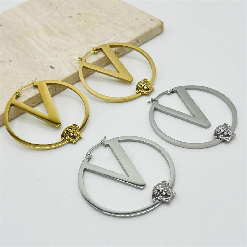 Wholesale Fashion Earrings 45mm VEE XT #A4385