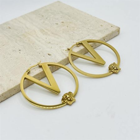 Wholesale Fashion Earrings 45mm VEE XT #A4385 - Image 3